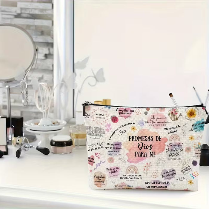1pc, Bolso Inspirador Cristiano Adornado con Versículos Bíblicos