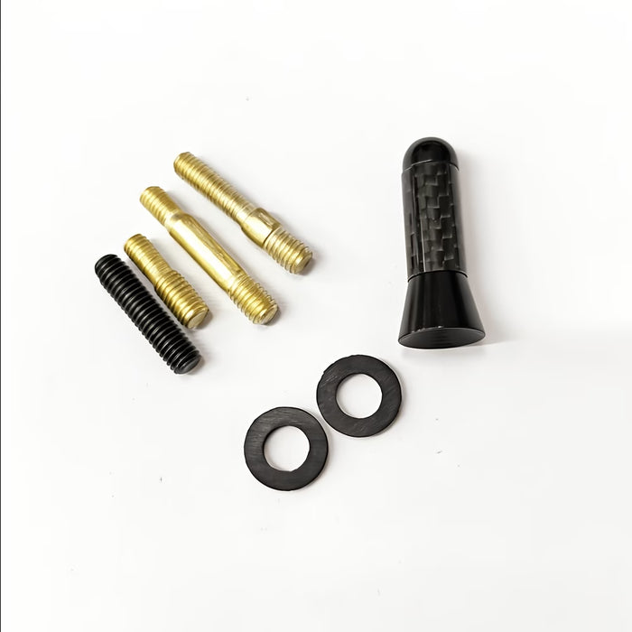 Antena de mástil corto de metal con tornillo de fibra de carbono de 3.5 cm