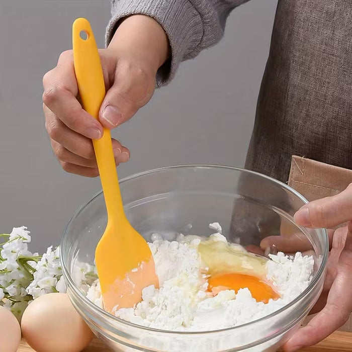 Espátulas de silicona antiadherentes y flexibles para hornear, cocinar, mezclar, freír