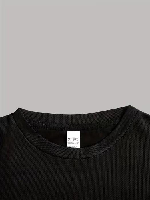 Camiseta de Manga Corta para Niños  - Estampado de Calavera "Llama a Mamá si Tienes un Problema"