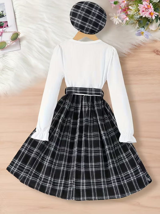 Conjunto de Vestido Elegante para Niña con Estilo Encantador