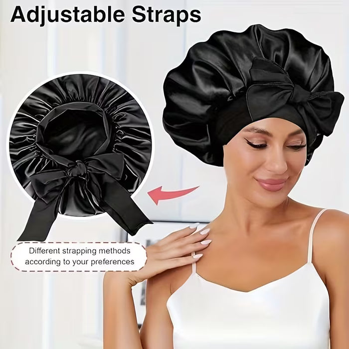 Gorros Multiusos para Dormir y Ducha para Mujeres - Protectores de Cabello Ultra Suaves