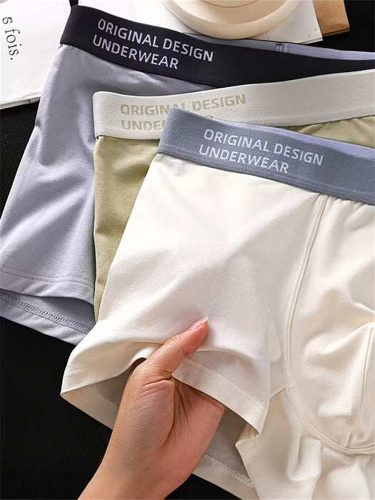 1 Boxer para hombre de esquina plana de moda y transpirables