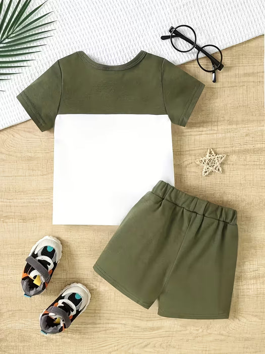 Conjunto de Camiseta de Manga Corta y Shorts - Perfecto para Actividades al Aire Libre