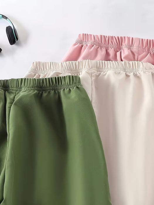 Juego de 3 Piezas para Adolescentes, Ropa Casual de Color Sólido Versátil, Suave y Versátil