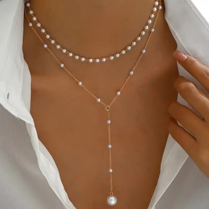 Collar de Doble Capa de Negocios con Estilo y Temperamento