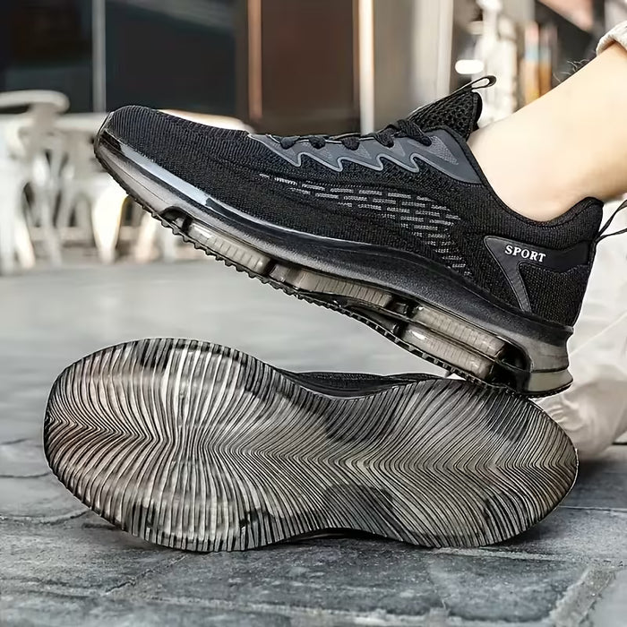 Zapatillas de malla para hombre, ultra cómodas con doble cámara de aire