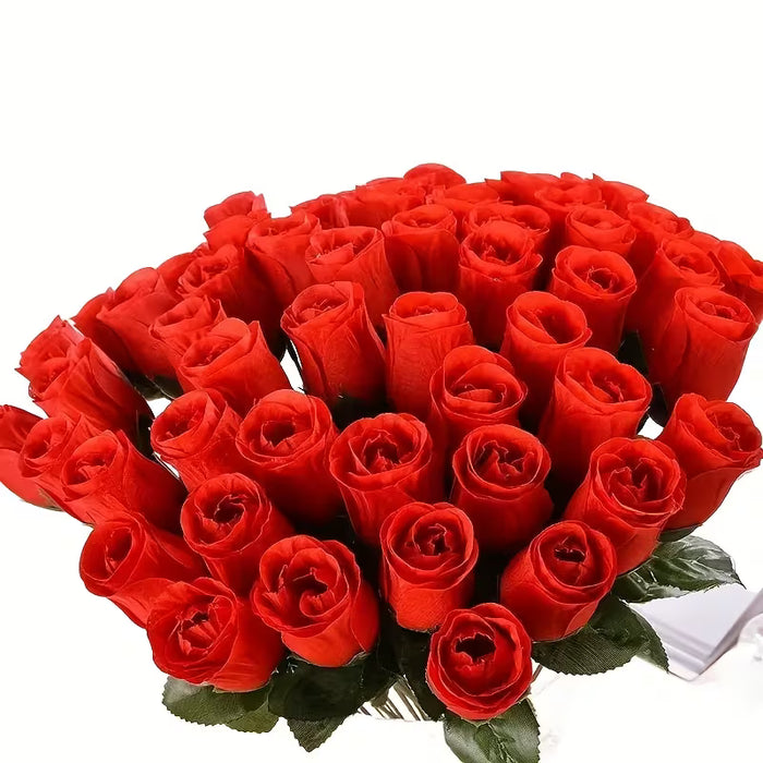 Ramo de Rosas Artificiales con 20 Ramas, ramos simulados de rosas, flores de tela, flores artificiales