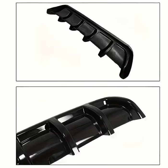 Diffusor Trasero de Aleta de Tiburón Negro, Accesorios de Reflector de Flujo de Aire