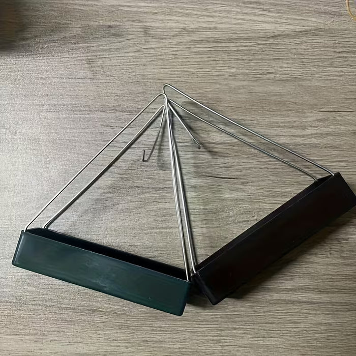 3 soportes para espirales antimosquitos hechos de hierro triangular y conectores de plástico