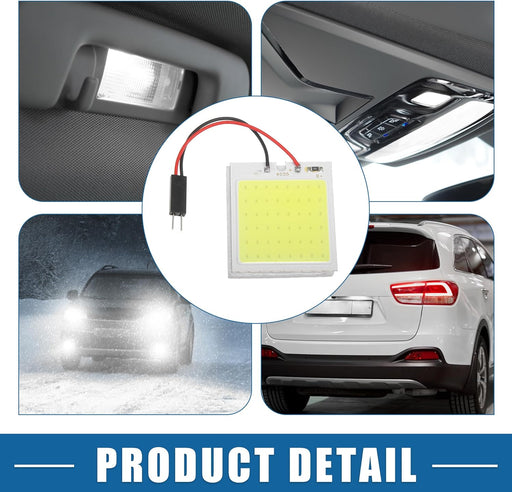 4PCS 48SMD DC12V Panel LED Coche RV Interior Luz de Domo Luz de techo Lámpara - Quierox - Tienda Online