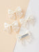 4pcs Accesorios para el cabello con lazo de perlas, pasadores de lazo minimalistas - Quierox - Tienda Online