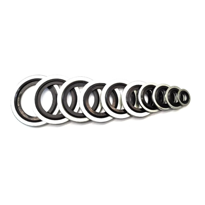 4PCS Bonded Seal BS118 para aceite hidráulico y gasolina, juntas de anillo galvanizadas - Quierox - Tienda Online