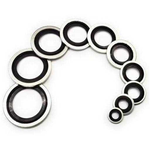 4PCS Bonded Seal BS118 para aceite hidráulico y gasolina, juntas de anillo galvanizadas - Quierox - Tienda Online