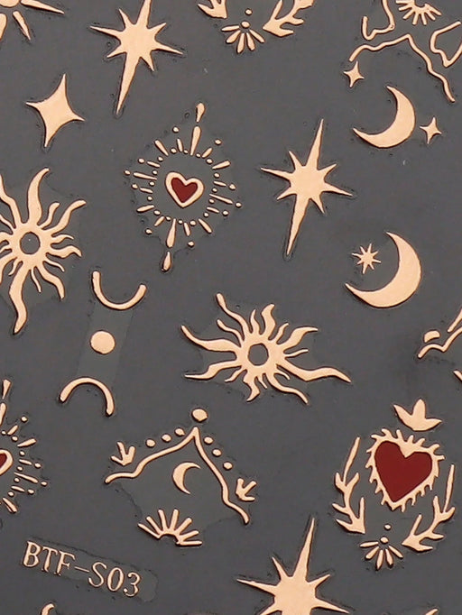 4pcs de pegatinas para uñas en forma de corazón, decoración de uñas - Quierox - Tienda Online