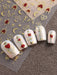 4pcs de pegatinas para uñas en forma de corazón, decoración de uñas - Quierox - Tienda Online