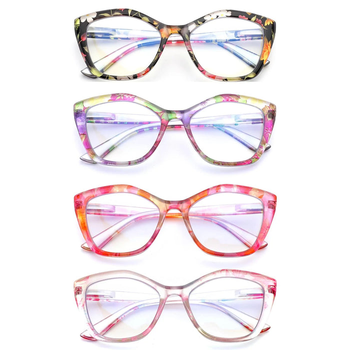 4pcs gafas de lectura para mujer, estilo moderno, con bisagras de resorte - Quierox - Tienda Online
