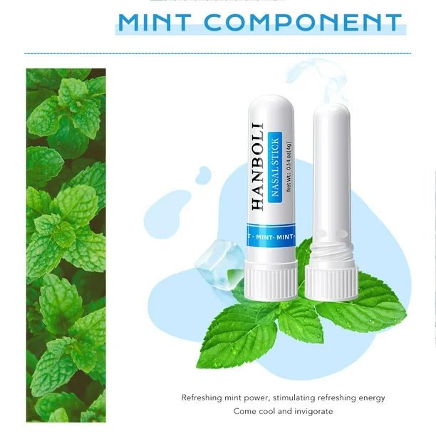 4pcs inhalador de aromaterapia de palo nasal con aceite de menta - Quierox - Tienda Online