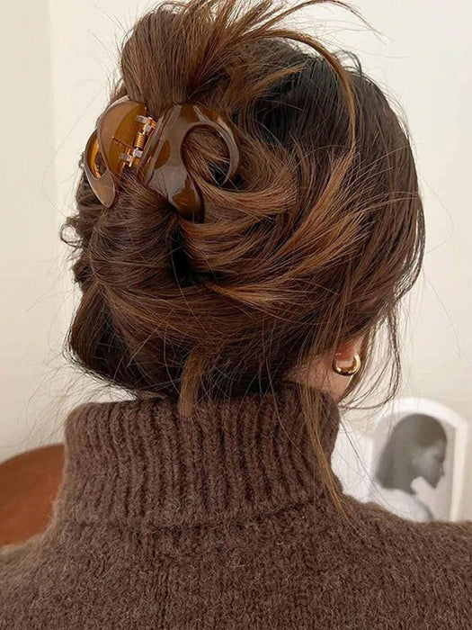 4pcs Pinza para el cabello de mujer brillante de tamaño medio de plástico - Quierox - Tienda Online