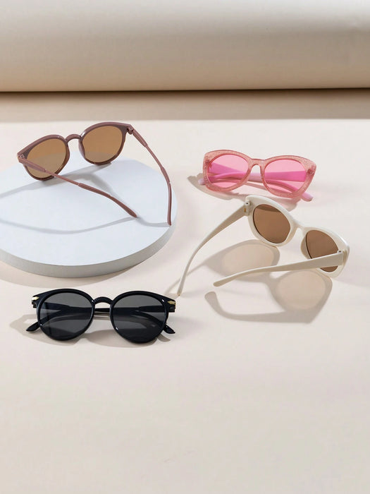 SHEIN Juego de 4 gafas de moda para niños con forma de ojo de gato