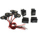 4SETS On/Off Mini Interruptores Rocker AC 6A 250V 2 Pin con 9V Batería Clip Conector - Quierox - Tienda Online