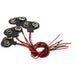 4SETS On/Off Mini Interruptores Rocker AC 6A 250V 2 Pin con 9V Batería Clip Conector - Quierox - Tienda Online