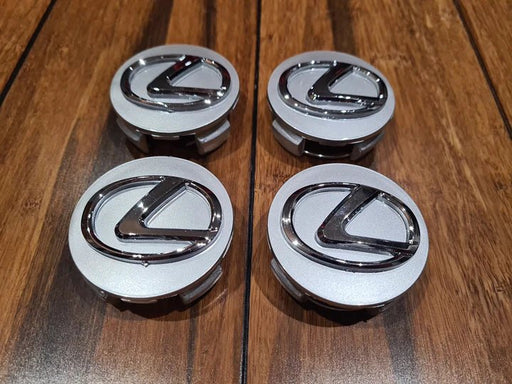 4X TAPAS CENTRALES DE LLANTAS DE ALEACIÓN PARA LEXUS PLATA/CROMO 62MM - Quierox - Tienda Online