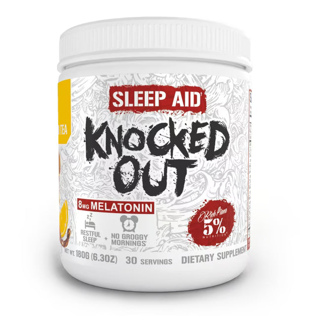5% Nutrition Rich Piana Knocked Out Polvo natural para ayudar al sueño | Suplemento