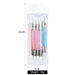 5 bolígrafos de silicona de doble punta para esculpir flores, pincel acrílico para manicura - Quierox - Tienda Online