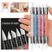 5 bolígrafos de silicona de doble punta para esculpir flores, pincel acrílico para manicura - Quierox - Tienda Online