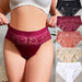 5 bragas sexys para mujer, lencería de cintura alta, ropa interior de encaje - Quierox - Tienda Online