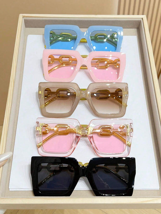 5 gafas de sol unisex de estilo Y2K, cuadradas, bonitas, de uso diario - Quierox - Tienda Online