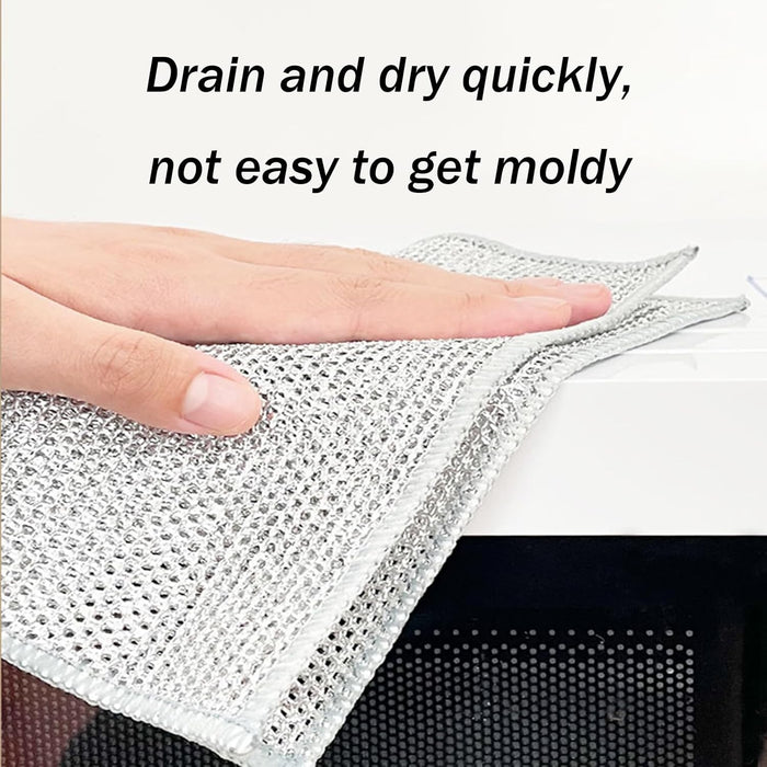 5 paños de limpieza multiusos de alambre, trapos de alambre para lavar platos - Quierox - Tienda Online