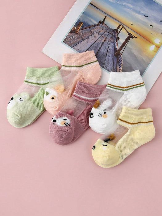 5 pares de Calcetines cortos para niños con dibujos animados - Quierox - Tienda Online