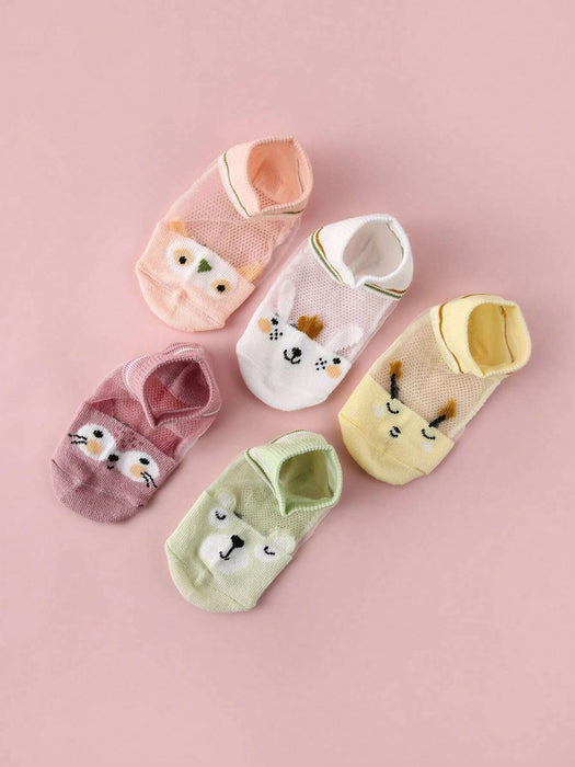 5 pares de Calcetines cortos para niños con dibujos animados - Quierox - Tienda Online