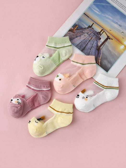 5 pares de Calcetines cortos para niños con dibujos animados - Quierox - Tienda Online