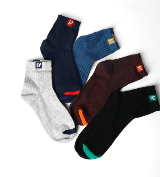 5 Pares De Calcetines De Media Pantorrilla Para Hombre - Quierox - Tienda Online