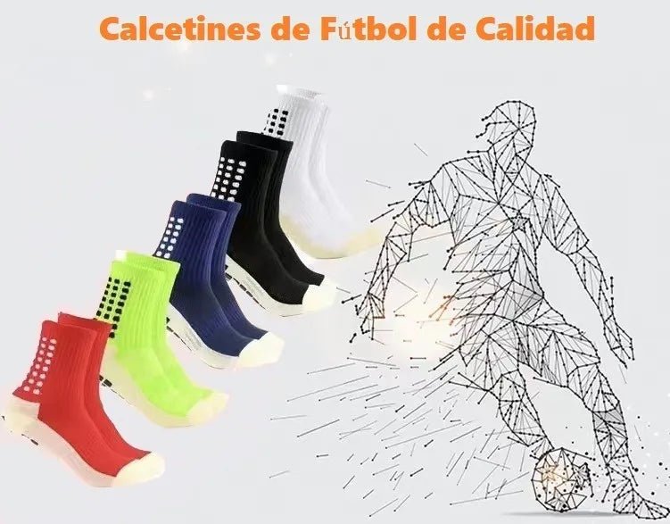 5 Pares de Calcetines Deportivos Fútbol Antideslizantes Multicolor, de colores aleatorios - Quierox - Tienda Online
