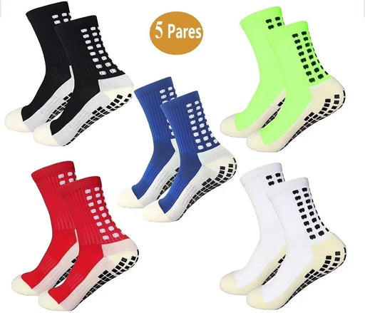 5 Pares de Calcetines Deportivos Fútbol Antideslizantes Multicolor, de colores aleatorios - Quierox - Tienda Online