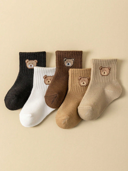 5 pares de calcetines para bebé, hasta el tobillo para niños pequeños - Quierox - Tienda Online