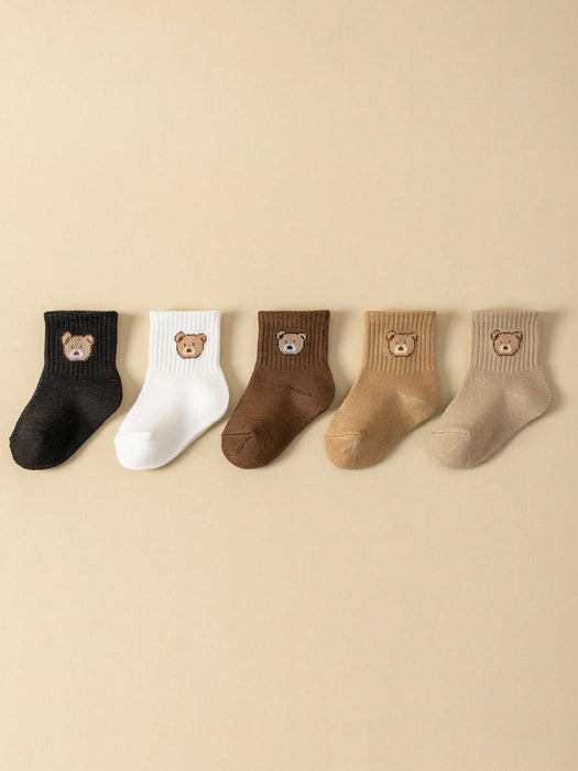 5 pares de calcetines para bebé, hasta el tobillo para niños pequeños - Quierox - Tienda Online