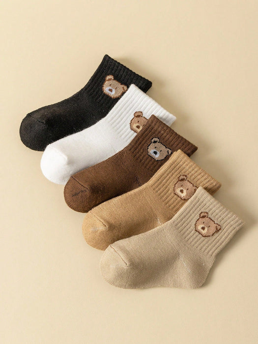 5 pares de calcetines para bebé, hasta el tobillo para niños pequeños - Quierox - Tienda Online