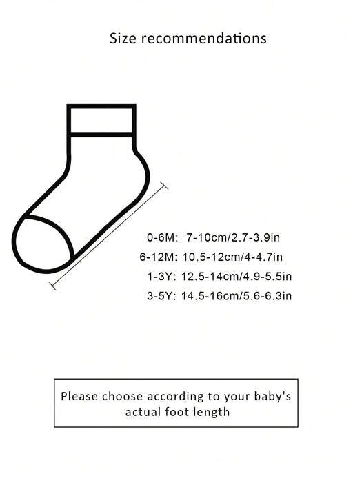 5 pares de calcetines para bebé, hasta el tobillo para niños pequeños - Quierox - Tienda Online
