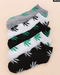 5 pares de calcetines tobilleros con estampado de hojas - Quierox - Tienda Online