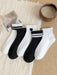 5 pares de calcetines versátiles a media pantorrilla, de estilo casual y minimalista - Quierox - Tienda Online