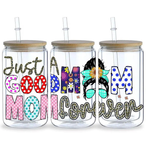 5 pegatinas de transferencia DTF aleatorias para vidrio Dia de las Madres - Quierox - Tienda Online