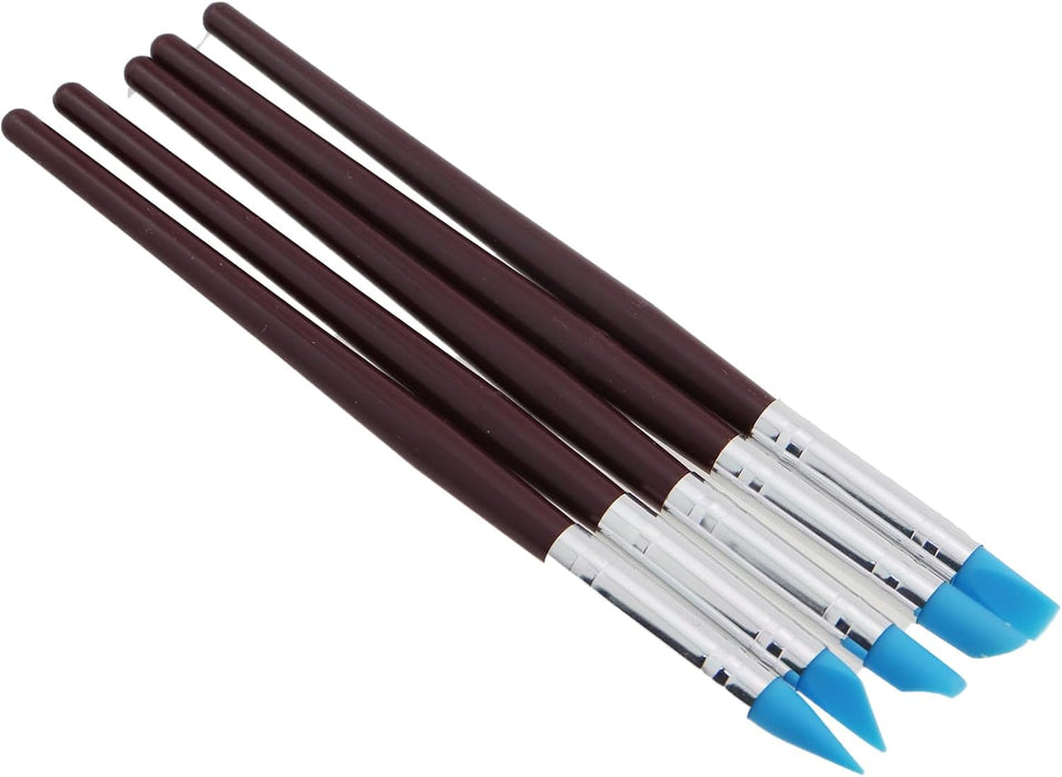 5 piezas Bolígrafo de cerámica suave Punta de silicona Herramientas para esculpir arcilla - Quierox - Tienda Online