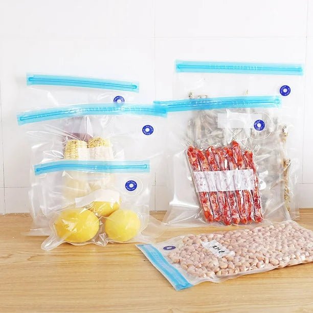 5 piezas de Bolsas Selladoras al Vacío Reutilizables,de Plástico - Quierox - Tienda Online