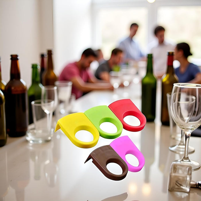 5 piezas de colores al azar Cerveza Clips de plástico para beber - Quierox - Tienda Online