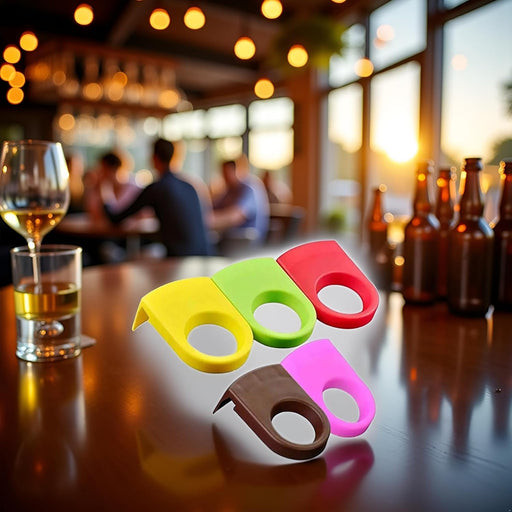 5 piezas de colores al azar Cerveza Clips de plástico para beber - Quierox - Tienda Online